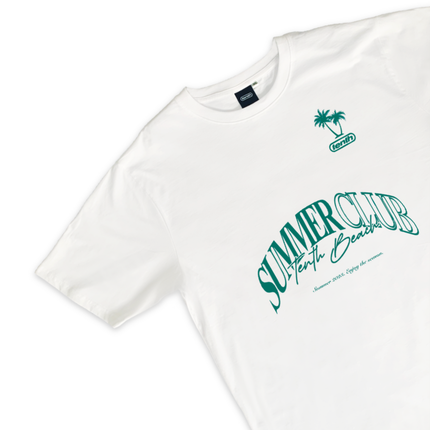 Summer Club Tee - White/Teal